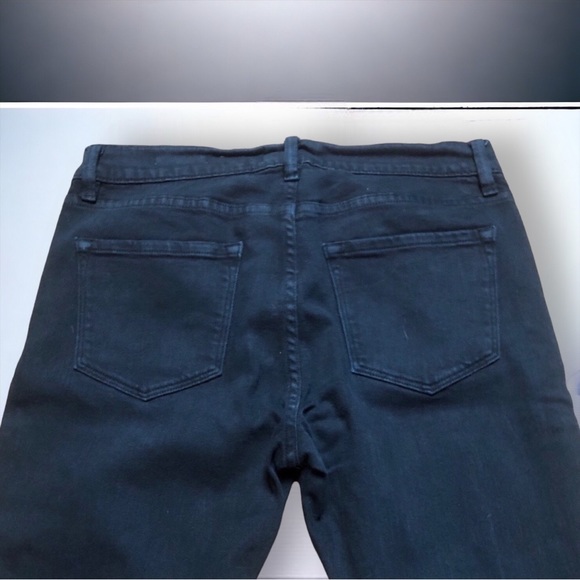 FRAME Denim Jeans Le Garçon `Film Noir’ Black Size 27 Pre-Loved - Picture 7 of 13